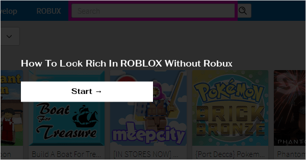 How To Look Rich In Roblox Without Robux - 