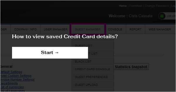 How to view saved Credit Card details?