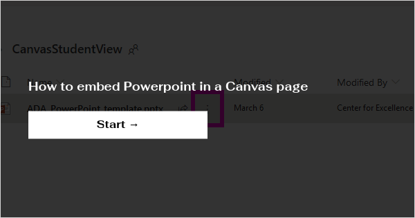 how to submit a powerpoint presentation on canvas