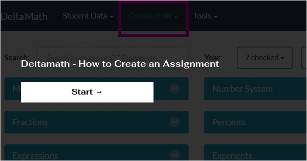 how to create a delta math assignment in canvas