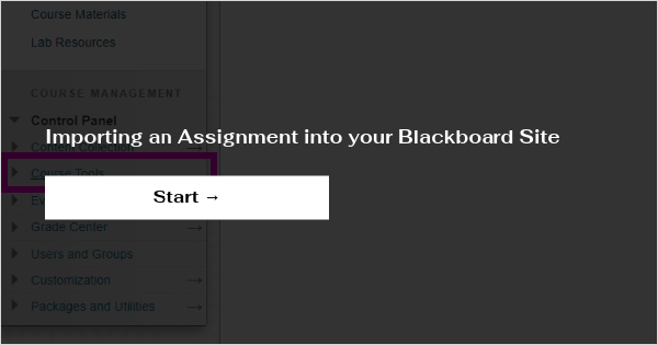 how to hand in assignments on blackboard