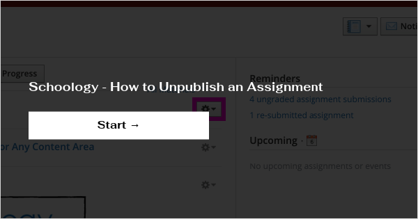 how to unsubmit an assignment on schoology as a student