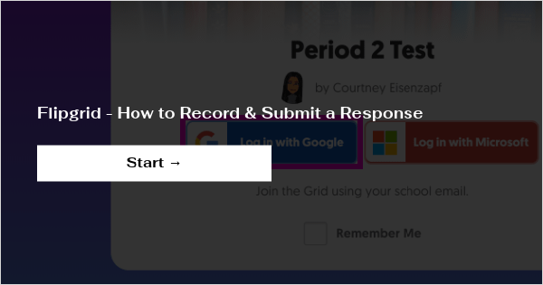 how to submit an assignment on flipgrid