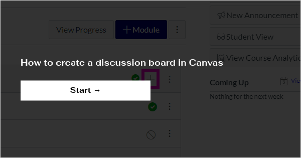 discussion board canvas