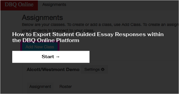 how to turn in assignments on dbq online