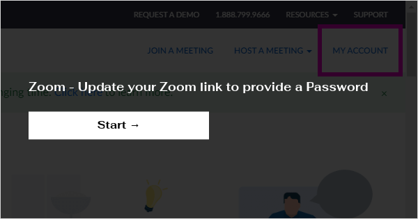 get zoom password from link