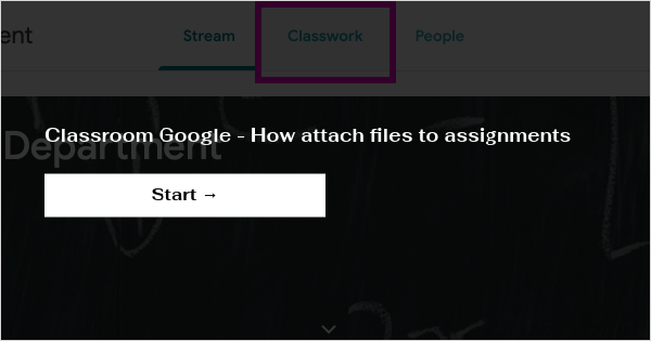 how to add attachment to google classroom assignment