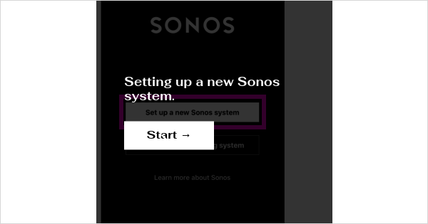 Setting Up A New Sonos System