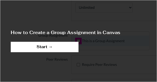 how to assign group assignment in canvas