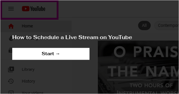 How to Schedule a Live Stream on YouTube