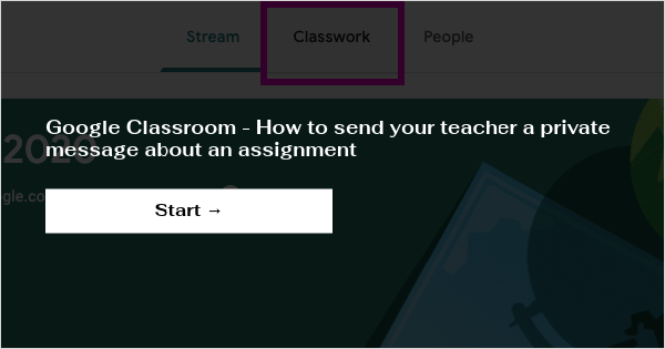 how to send an email to your teacher on google classroom