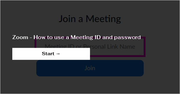 zoom save meeting id and password