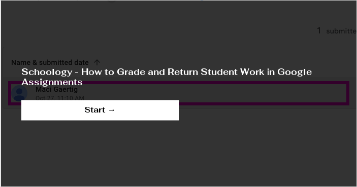 how to grade a google assignment in schoology