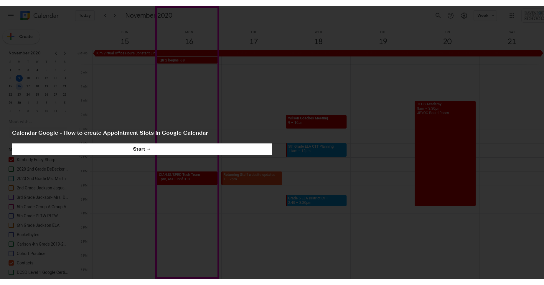 Calendar Google How to create Appointment Slots in Google Calendar