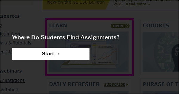 find the assignments