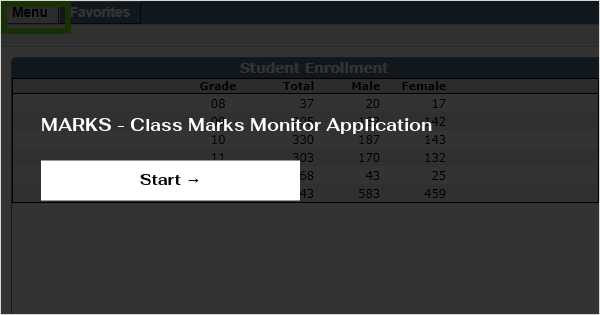 MARKS - Class Marks Monitor Application