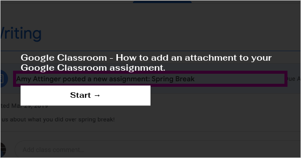 how to add attachment to google classroom assignment