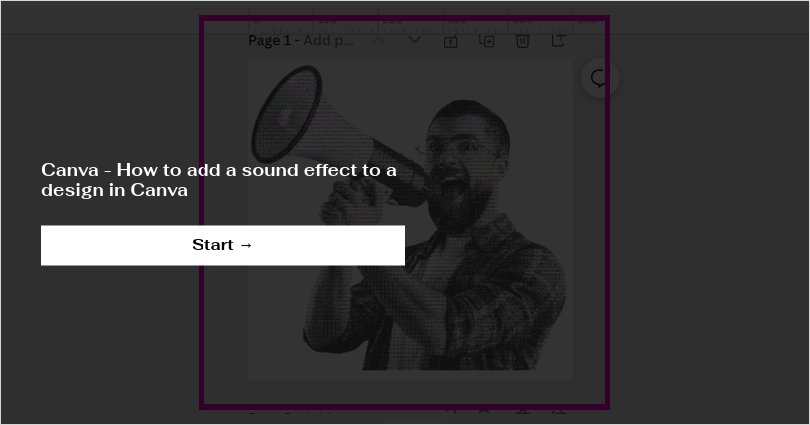 add audio to a video in canva