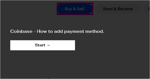 coinbase add payment method