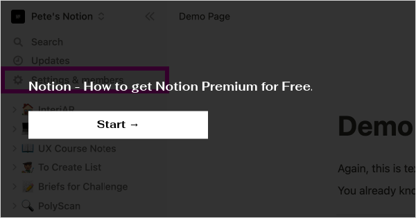 how to get notion premium for free