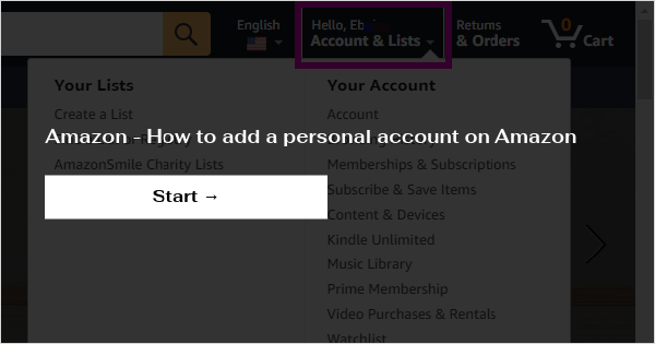 how to add bank account in amazon website