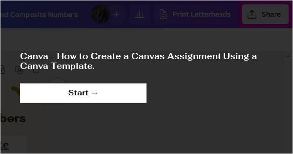 how to make assignment in canva