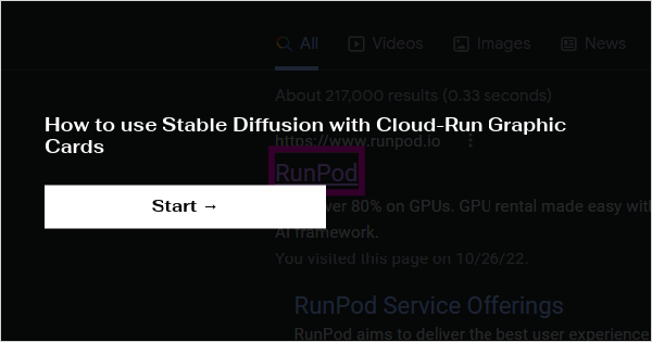 Creating an Animated GIF from an Existing Image with the RunPod Stable  Diffusion Template