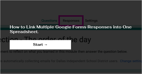 how to open a google form link after time