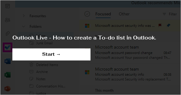 microsoft outlook create todo from email