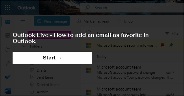 outlook add mailbox to favorites