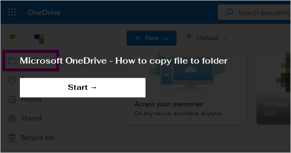 how to send folder via onedrive