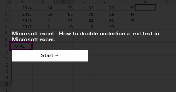 how to make double line text in excel