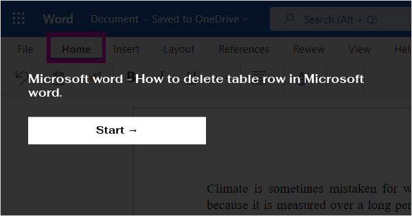 How To Delete Table Row In Microsoft Word