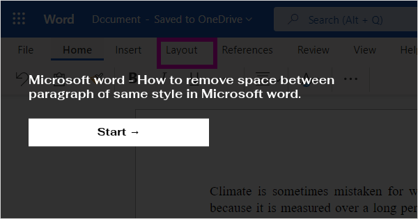 microsoft word space between paragraphs