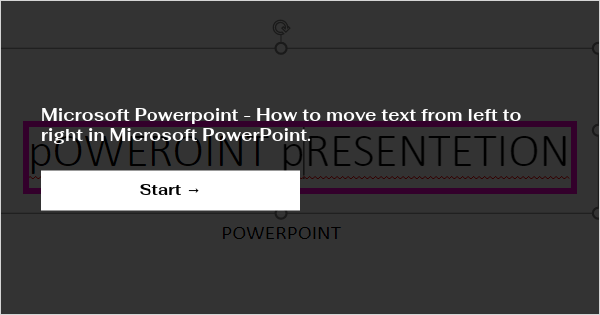 how to make text move around picture in powerpoint