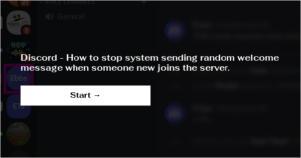 How To Create a Welcome Message on Discord 