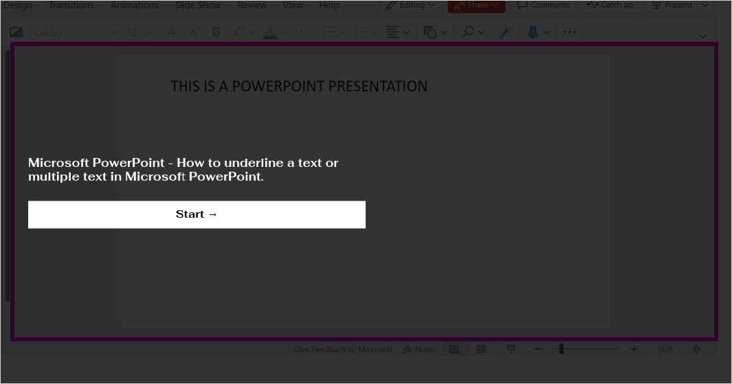 microsoft-powerpoint-how-to-underline-a-text-or-multiple-text-in