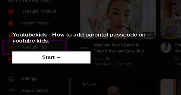 Youtubekids - How to add parental passcode on youtube kids.