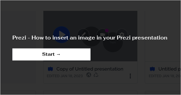 prezi presentation add image