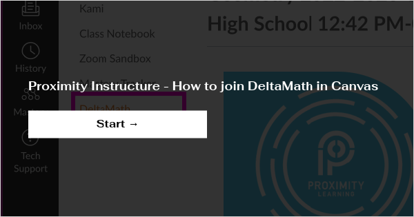 how to create a delta math assignment in canvas