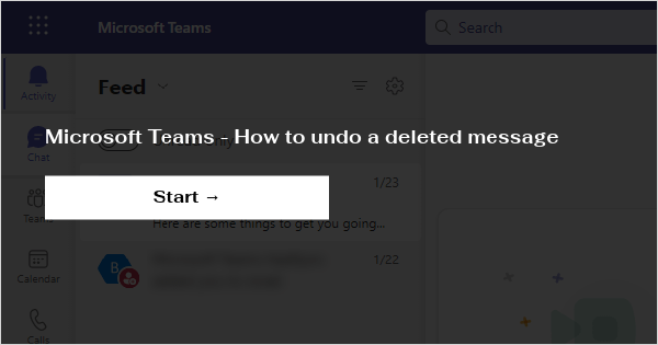 Microsoft Teams Undo Delete Chat