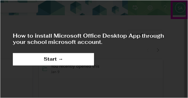 download microsoft office using school email