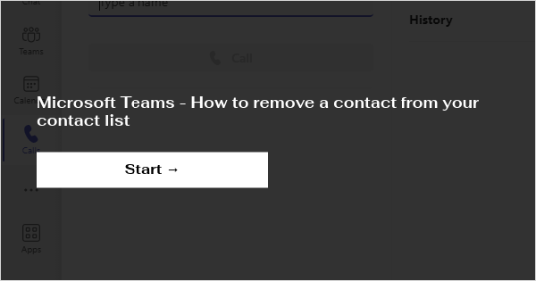 microsoft teams app contact list