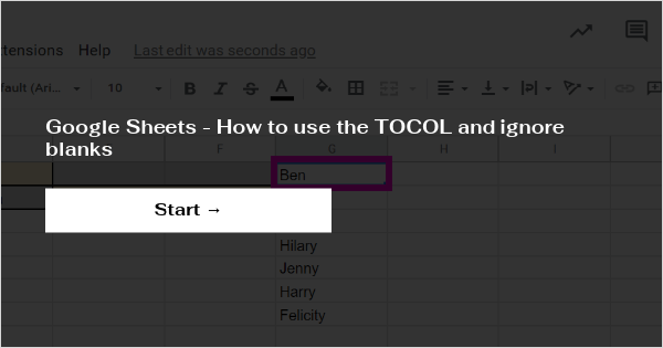 google-sheets-how-to-use-the-tocol-and-ignore-blanks