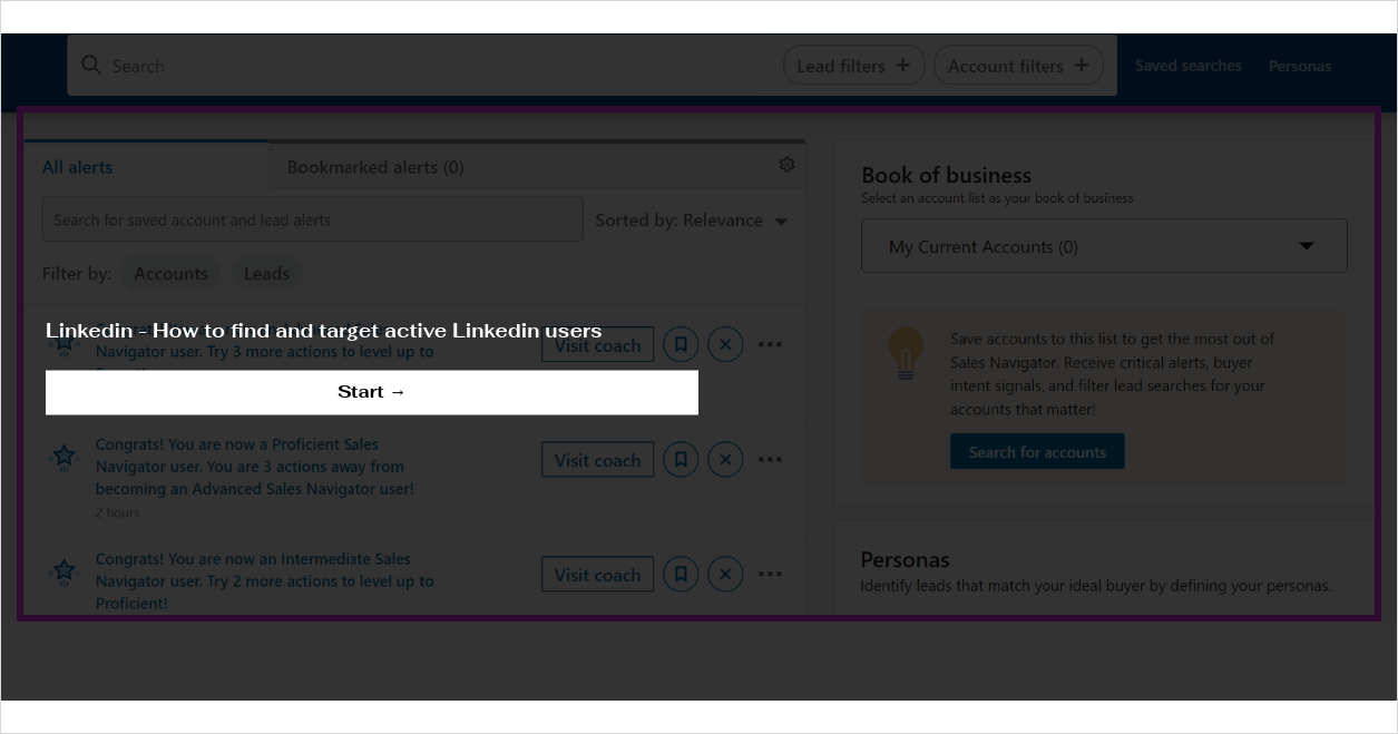 Linkedin - How to find and target active Linkedin users