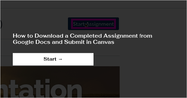 how to download assignments from canvas