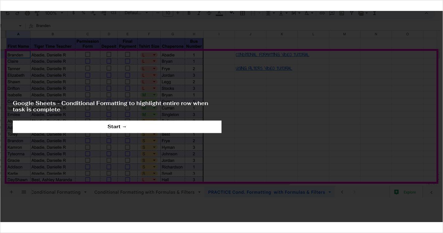 how to copy conditional formatting to multiple rows google sheets