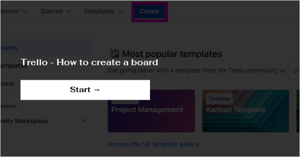 Trello - How to create a board