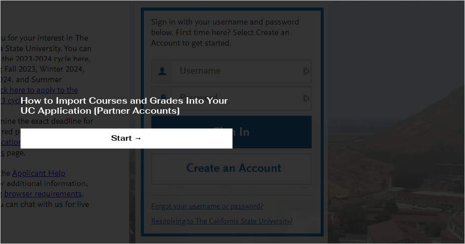 How to Import Courses and Grades Into Your UC Application [Partner Accounts]