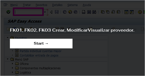 FK01, FK02, FK03 Crear, ModificarVisualizar proveedor.